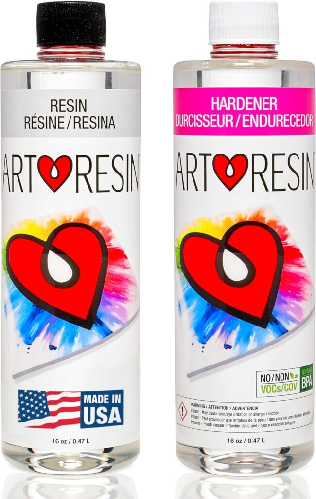 ArtResin - Epoxy Resin - Clear - Non-Toxic - 32 oz (16 oz Resin + 16 oz Hardener) (946 ml)