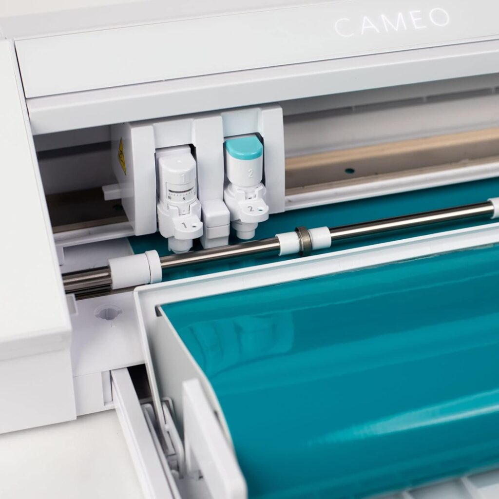 Silhouette Cameo 4 with Bluetooth, 12 Cutting Mat, Autoblade 2, 100 Designs and Silhouette Studio Software - White Edition